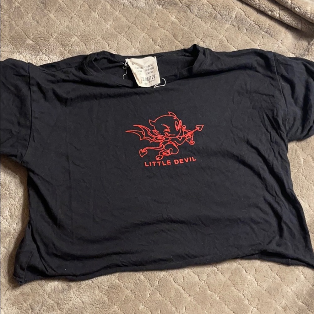 Vintage little devil crop top